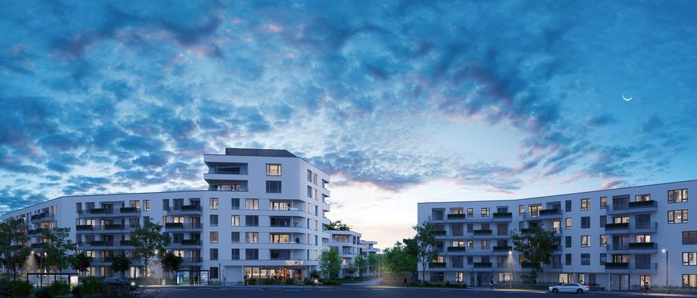 Bild Neubau Eigentumswohnungen Thumenberger Weg Nürnberg: Visualisierung einer Wohnanlage