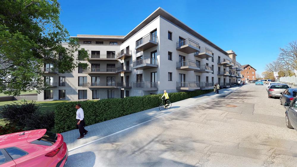 Bild Neubau Eigentumswohnungen Residenz Bergheim: Visualisierung eines Mehrfamilienhauses