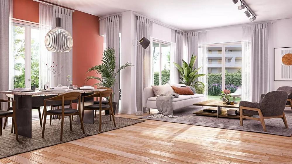 Bild Neubau Eigentumswohnungen Shape, Frankfurt Bild Neubau Eigentumswohnungen Shape, Frankfurt: Bild eines Hausflurs