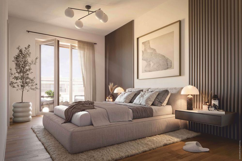 Bild Neubau Eigentumswohnungen BUWOG DAHMEGLANZ Bild Neubau Eigentumswohnungen BUWOG DAHMEGLANZ: Visualisierung eines Schlafzimmers