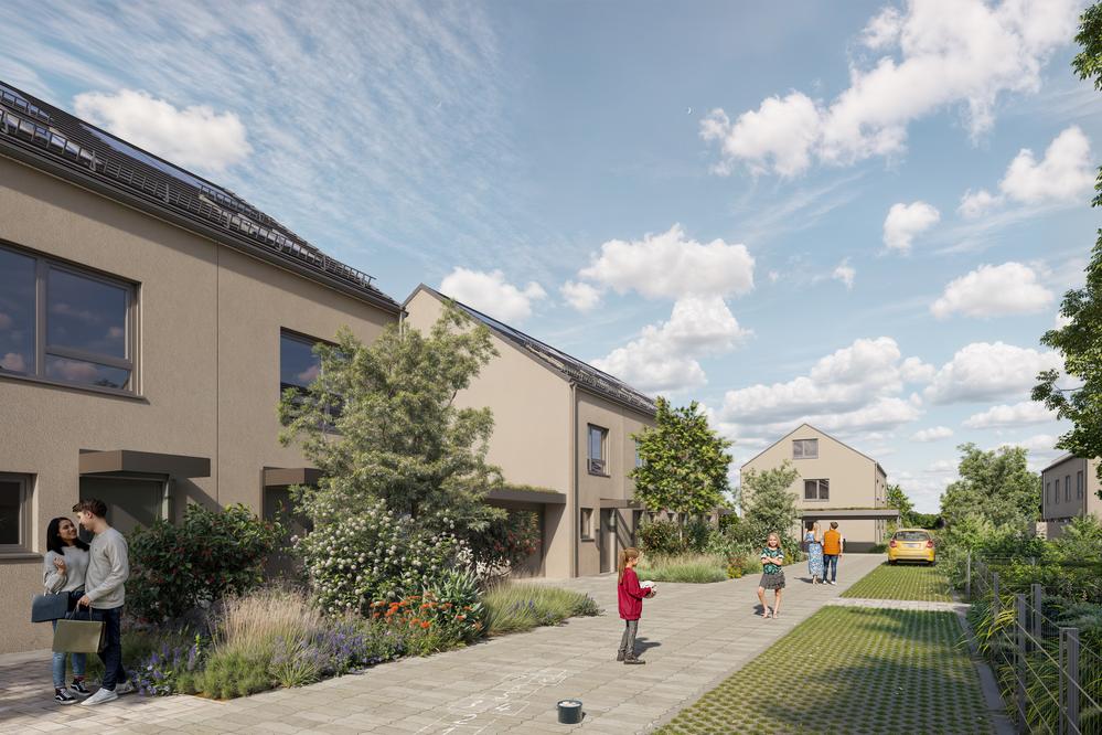 Bild Neubau Häuser Parrotstraße München