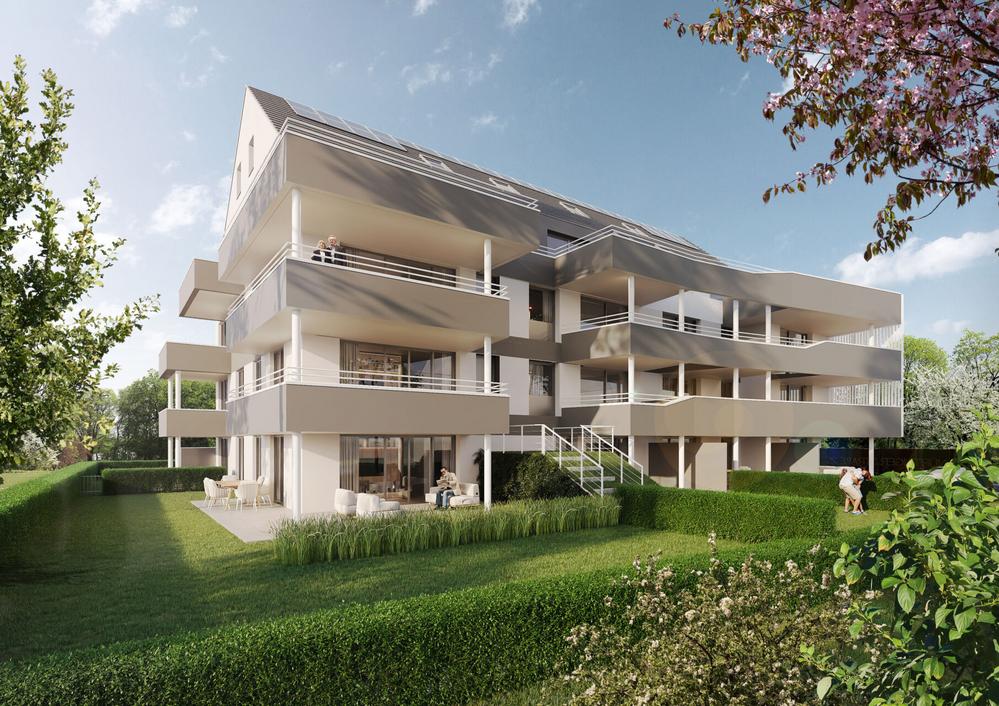 Bild Neubau Eigentumswohnungen Nürtinger Straße Metzingen: Visualisierung eines Mehrfamilienhauses