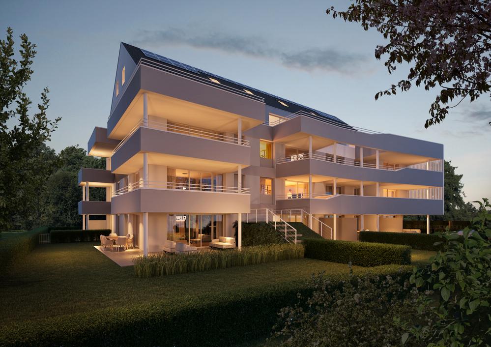 Bild Neubau Eigentumswohnungen Nürtinger Straße Metzingen: Visualisierung eines Mehrfamilienhauses