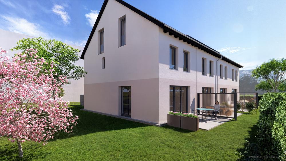 Bild Neubau Häuser Dachauer Straße Olching Bild Neubau Häuser Dachauer Straße Olching: Visualisierung eines Reihenhauses