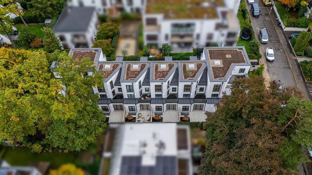 Bild Neubau Häuser Fasanenstraße München Bild Neubau Häuser Fasanenstraße München: Vogelpersoektive auf das Neubauprojekt