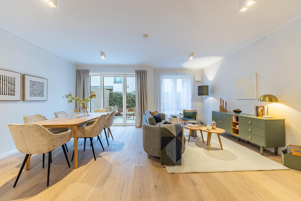 Bild Neubau Häuser Fasanenstraße München Bild Neubau Häuser Fasanenstraße München: Bild einer offenen Küche