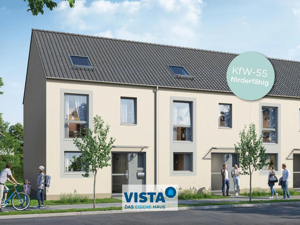 Bild Neubau Häuser Lechfeldstraße Ellgau: Visualisierung eines Reihenhauses