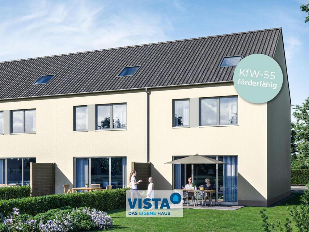 Bild Neubau Häuser Lechfeldstraße Ellgau: Visualisierung eines Reihenhauses