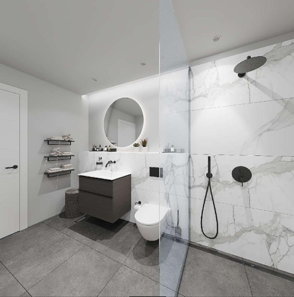 Bild Neubau Eigentumswohnungen Gröndelle 5, Velbert: Bild eines Hausflurs