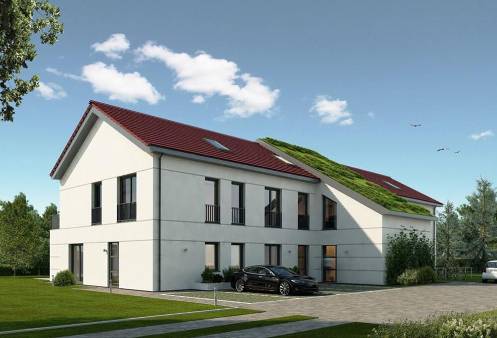 Bild Neubau Eigentumswohnungen Am Auengrün, Wendisch Rietz: Visualisierung eines Merhfamilienhauses