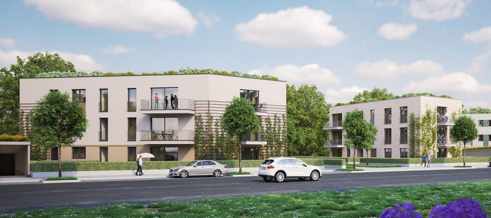 Bild Neubau Eigentumswohnungen Annemarie-Renger-Straße Mainz Bild Neubau Eigentumswohnungen Annemarie-Renger-Straße Mainz: Visualisierung zweier Mehrfamilienhäuser