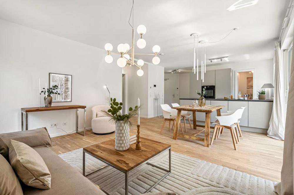 Bild Neubau Eigentumswohnungen Gaugasse Wiesbaden: Bild eines Zimmers mit großem Fenster