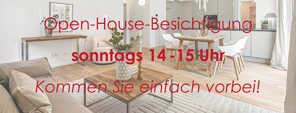 Bild Neubau Eigentumswohnungen Gaugasse Wiesbaden: Bild mit Hinweis zum Open House