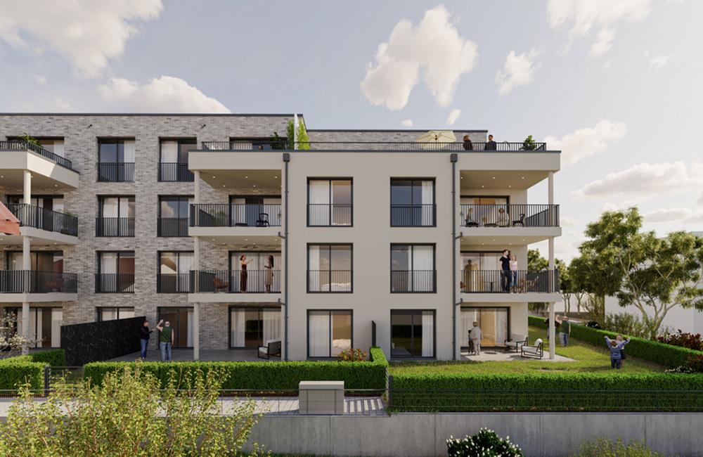Bild Neubau Eigentumswohnungen Überlinger Straße Pfullendorf: Visualisierung eines Mehrfamilienhauses
