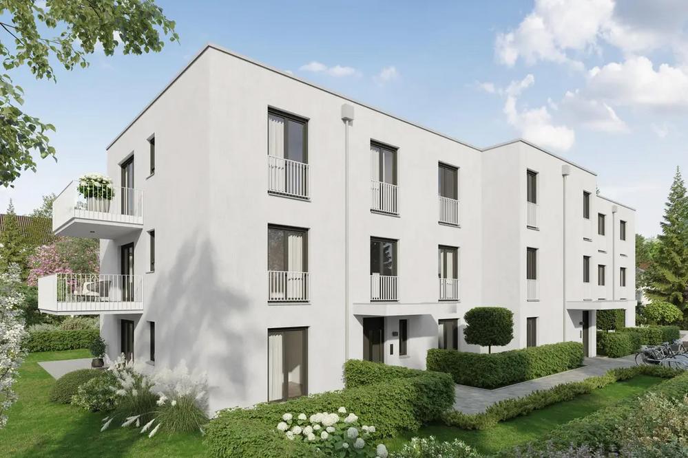 Bild Neubau Eigentumswohnungen Südenstraße Germering: Visualisierung eines Mehrfamilienhauses
