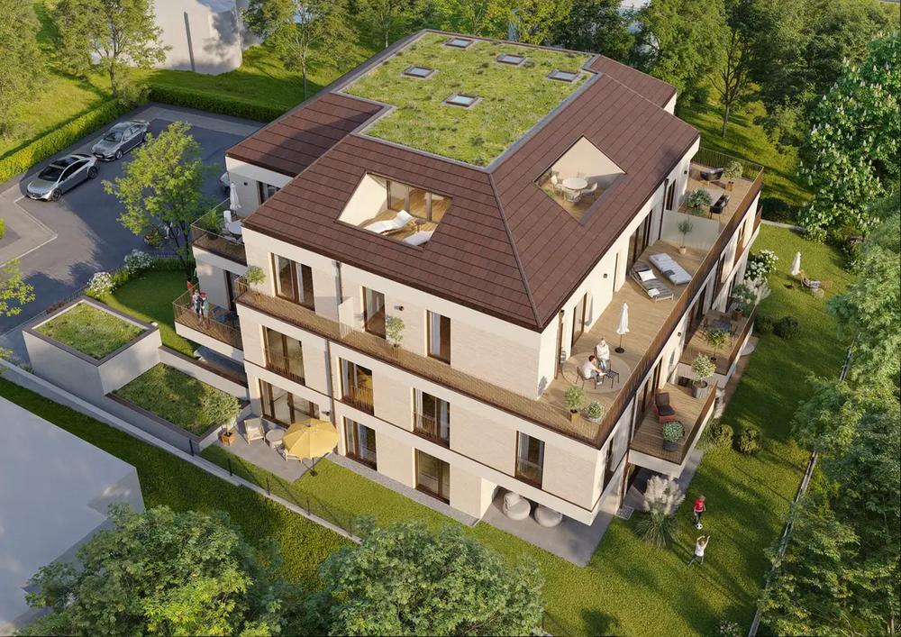 Bild Neubau Eigentumswohnungen Peretshofener Straße München: Visualisierung eines Mehrfamilienhauses