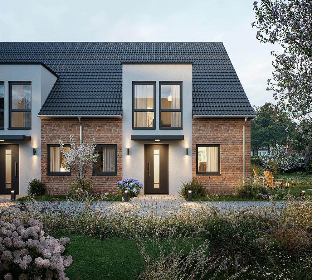 Bild Neubau Häuser Ilsenweg Hamburg: Außenansicht eines Doppelhauses