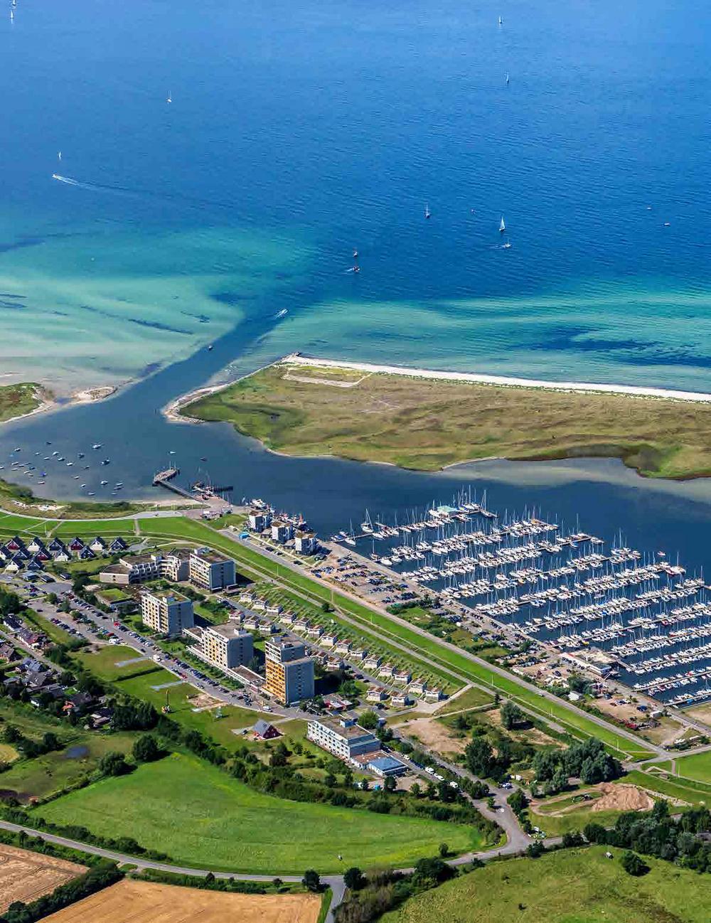 Bild Neubau Ferienapartments Marina Wendtorf Kiel: Vofelperspektive auf Marina Wendtorf