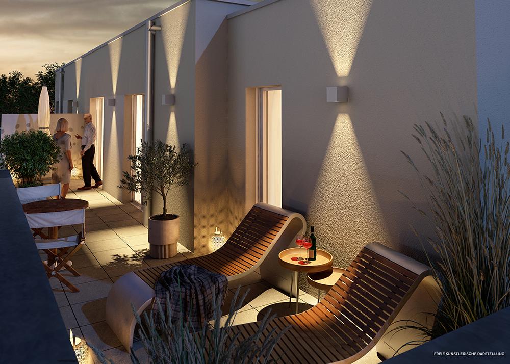 Bild Neubau Eigentumswohnungen Bocholder Höfe, Essen: Visualisierung eines Mehrfamilienhauses