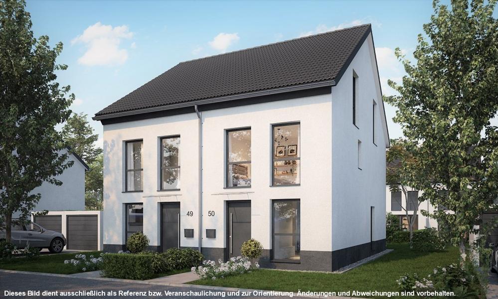 Bild Neubau Häuser Die Alte Heckenteilung, Einhausen: Visu eines Reihenhauses