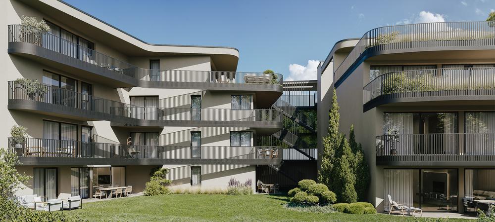 Bild Neubau Eigentumswohnungen Ulrich-Lichtenstein-Gasse Graz: Visualisierung eines Mehrfamilienhauses: Visualisierung eines Mehrfamilienhauses