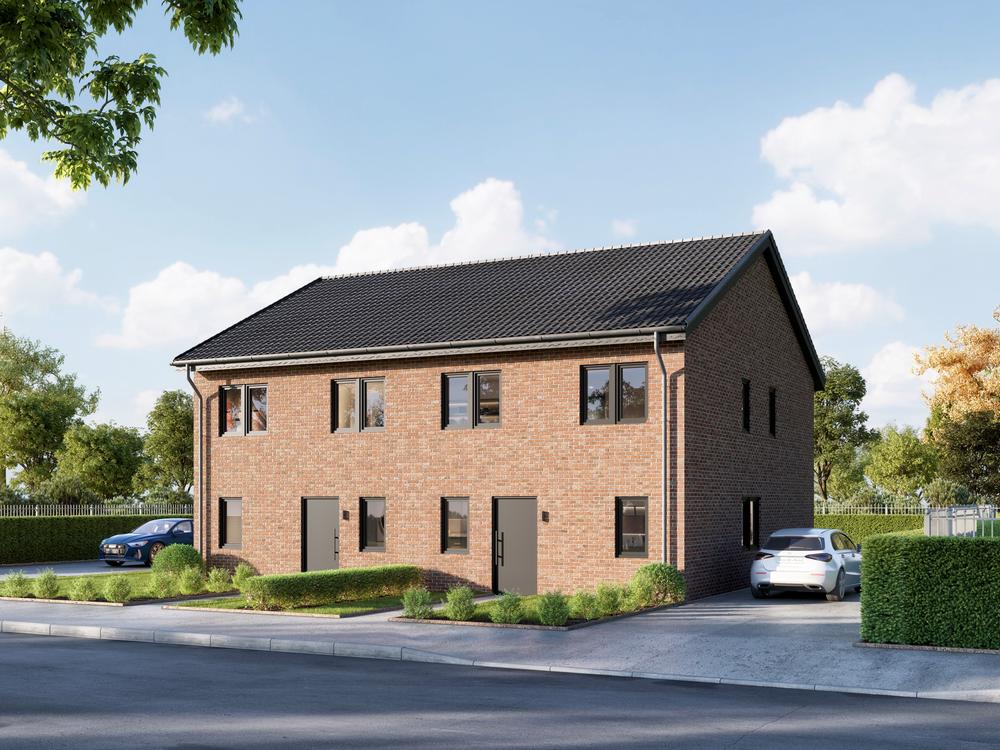 Bild Neubau Eigentumswohnungen und Häuser Auenfeld Garstedt: Visualisierung von Doppelhäusern
