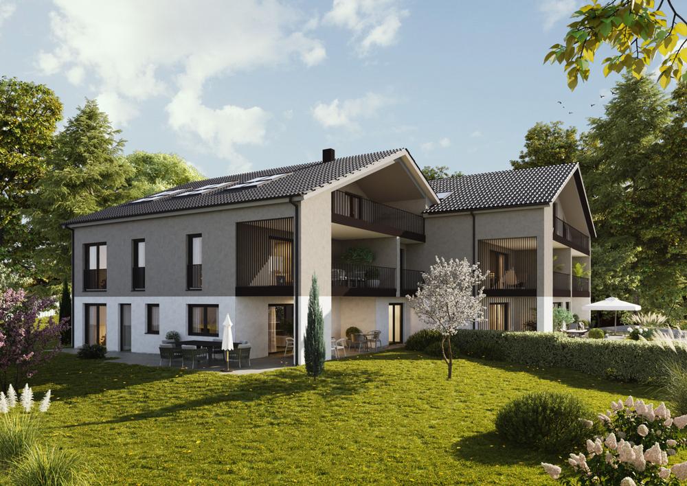 Bild Neubau Eigentumswohnungen Haydnstraße Tutzing: Visualisierung eines Mehrfamilienhauses