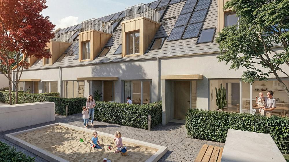 Bild Neubau Eigentumswohnungen und Häuser Bonner Straße Köln: Visualisierung eines Mehrfamilienhauses