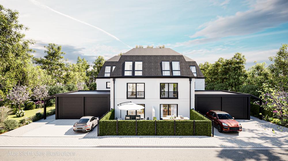 Bild Neubau Häuser Pelargonienweg München: Visualisierung eines Stadhauses