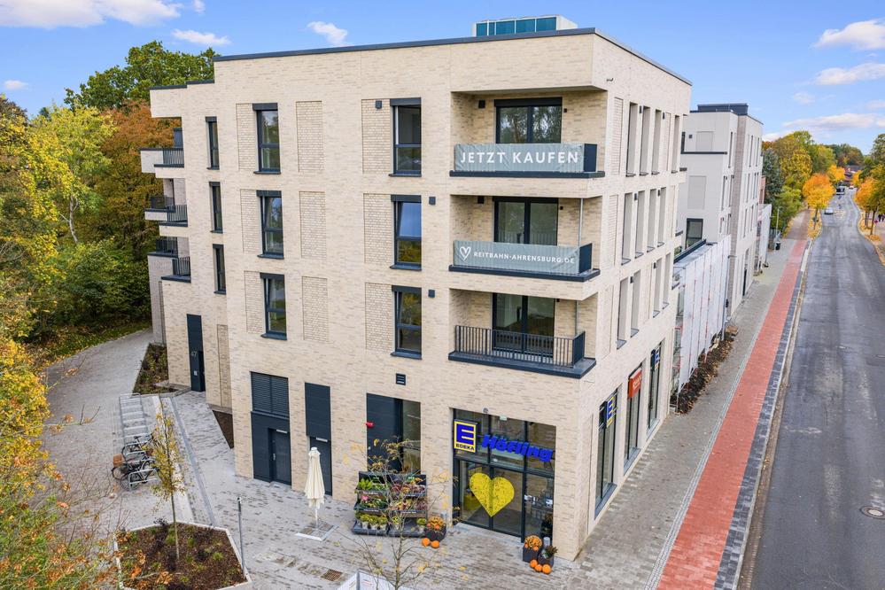 Bild Neubau Eigentumswohnungen Stormarnstraße Ahrensburg: Visualisierung eines Mehrfamilienhauses