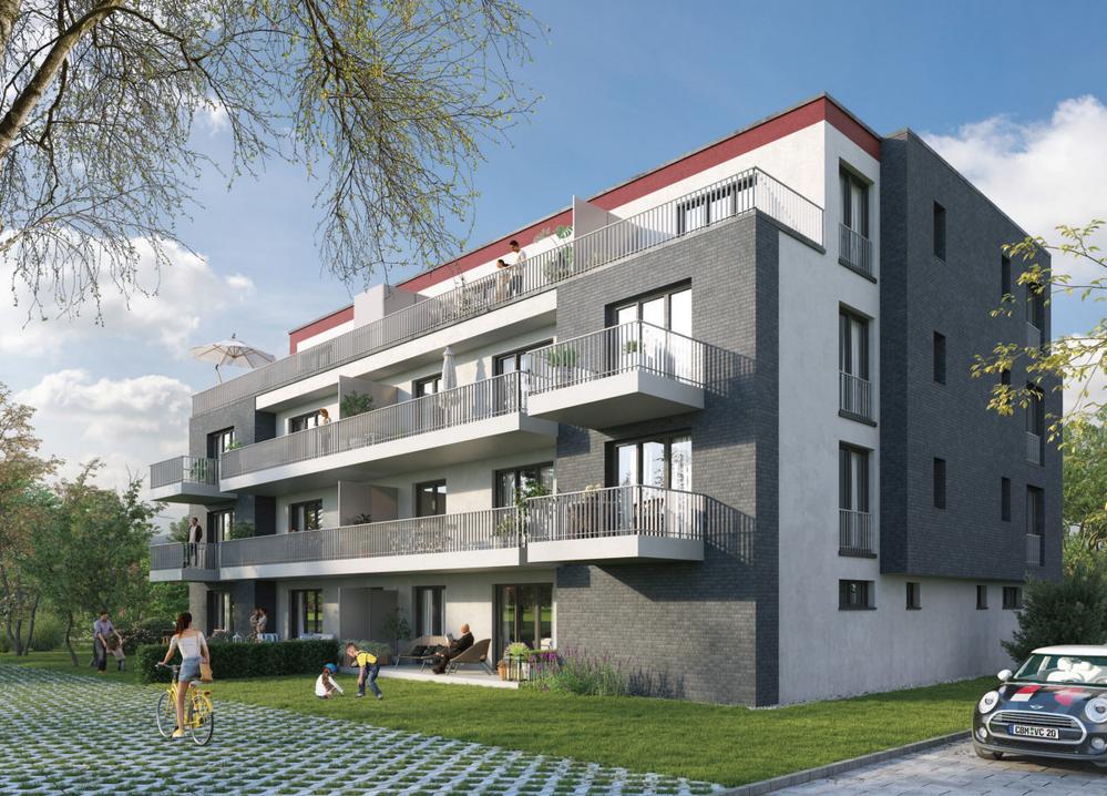 Bild Neubau Eigentumswohnungen und Häuser Giesener Straße Sarstedt: Visualisierung eines Mehrfamilienhauses
