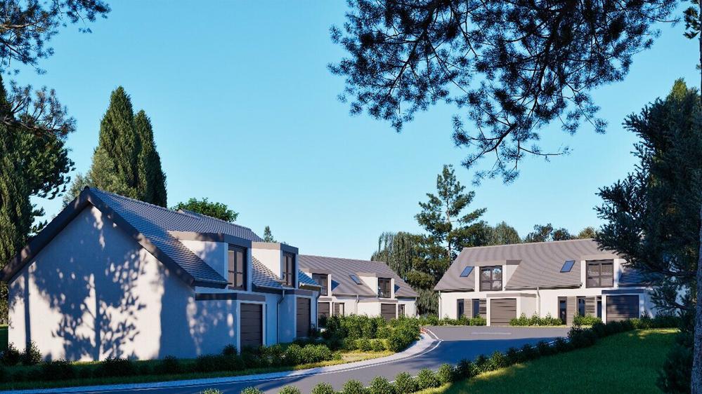 Bild Neubau Häuser Zedernweg Königswinter: Visualisierung einer Einfamilienhausanlage