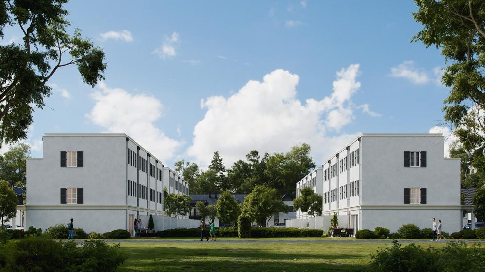 Bild Neubauprojekt QUARTIER AN DER ALTEN EICHE Oranienburg: Visualisierung eines Reihenhauses