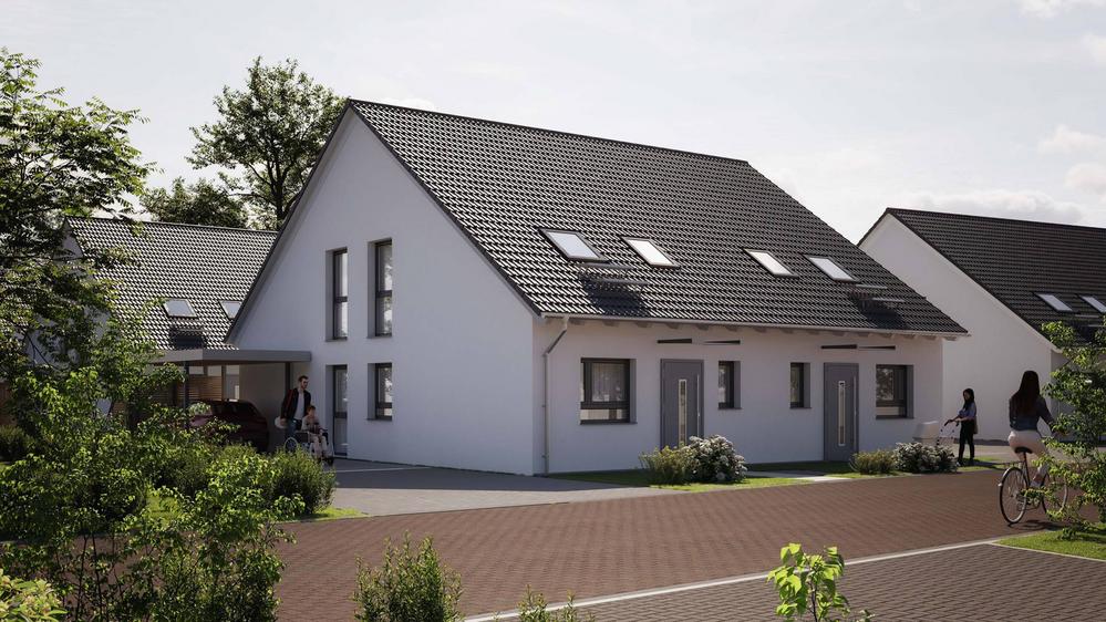 Image new build semi-detached houses Am Biestenkamp 12-16, Mülheim an der Ruhr