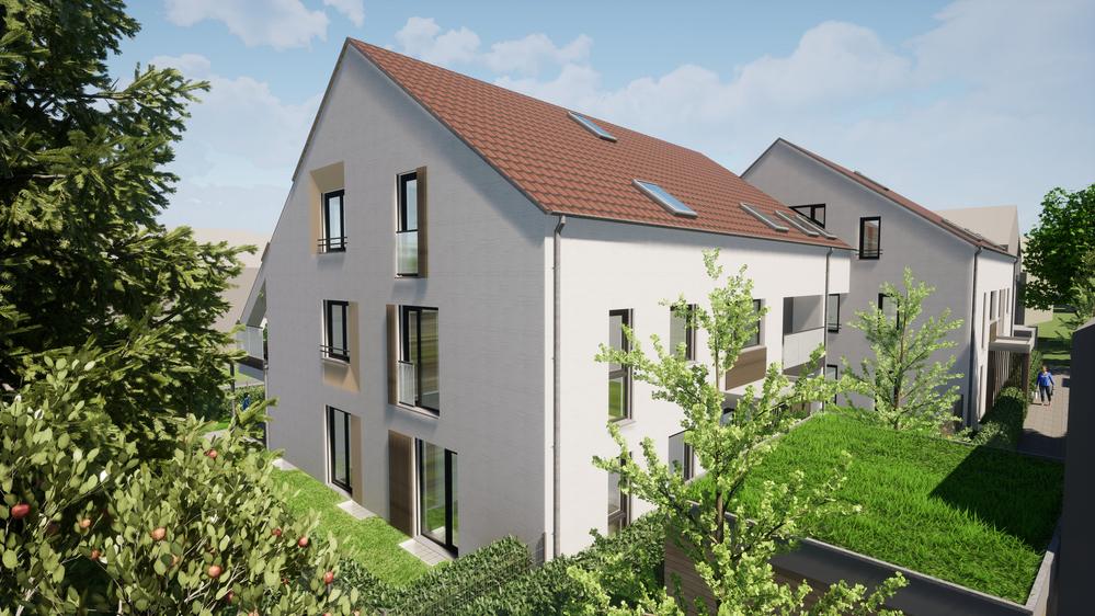 Bild Neubau Eigentumswohnungen Hiltmannsdorfer Straße Fürth: Visualisierung eines Mehrfamilienhauses