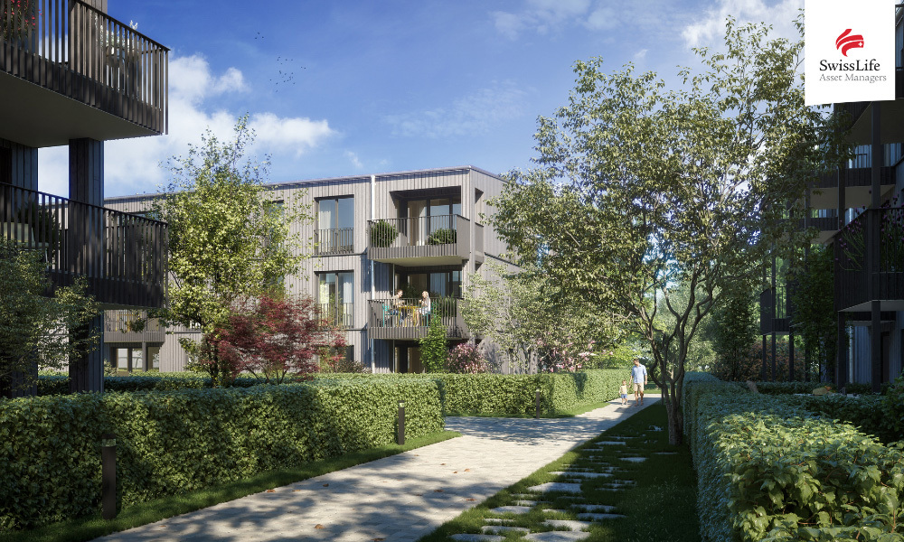 Bild Neubau Eigentumswohnungen Mariabrunner Straße München: Visualisierung eines Mehrfamilienhauses