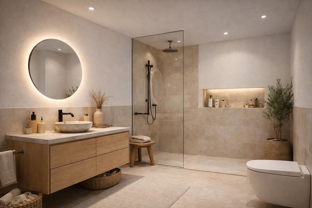 Bild Neubau Eigentumswohnungen Greisslbräustraße Erding: Visualisierung eines hellen Wohnzimmers