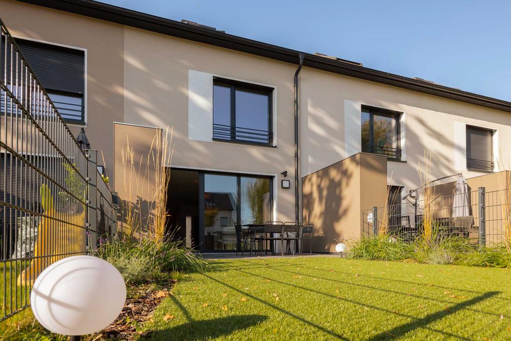 Bild Neubau Häuser Am Skandinavienkai Travemünde: Visualisierung einer Reihenhausanlage