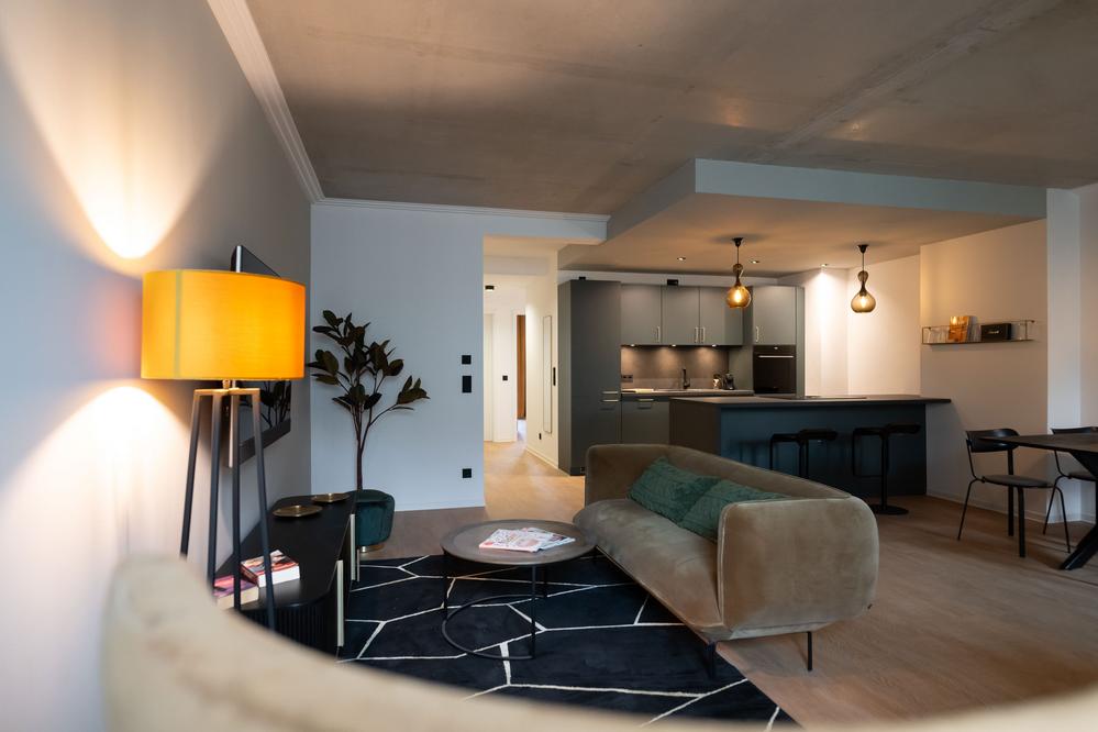 Bild Neubau Eigentumswohnungen Waldstraße Leipzig: Bild einer offenen Wohnküche