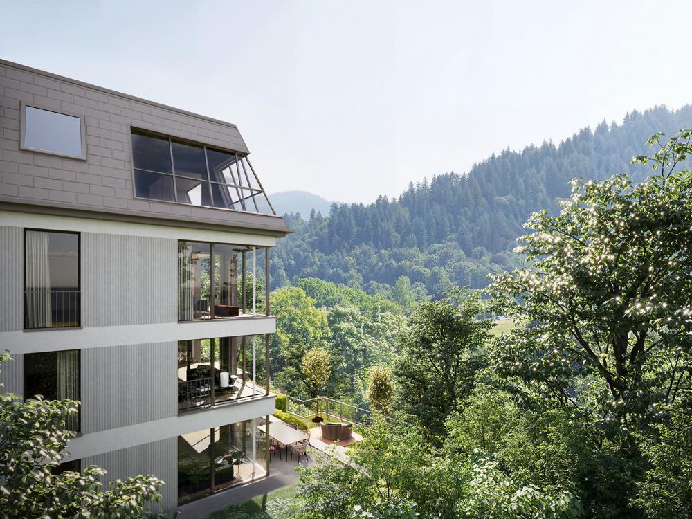 Bild Neubau Eigentumswohnungen Stephanienstraße Freiburg im Breisau: Visualisierung eines Mehrfamilienhauses