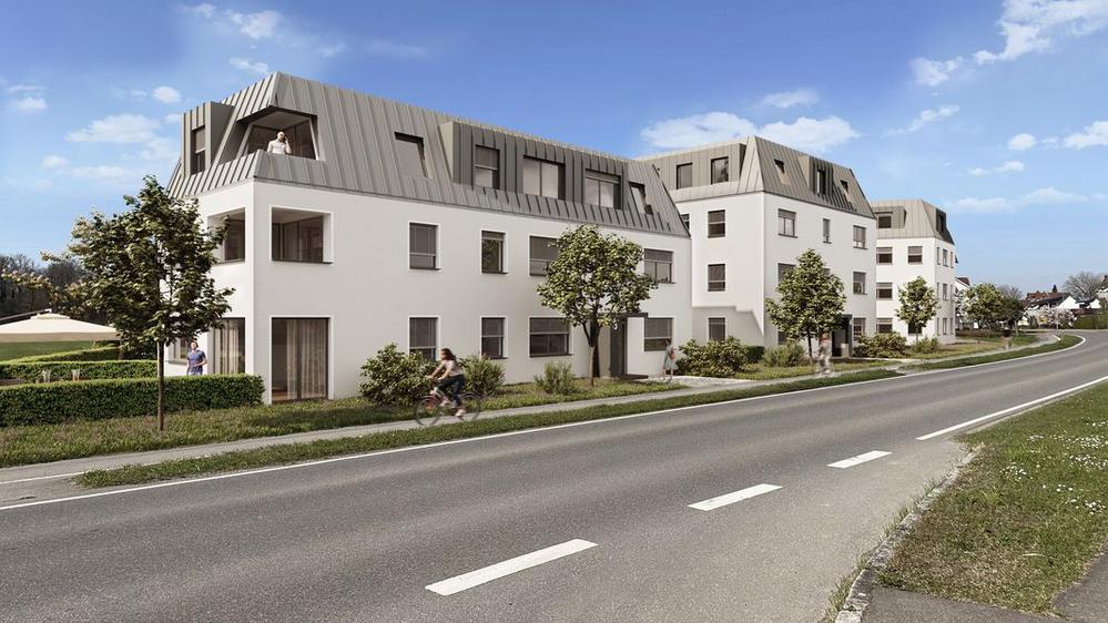 Bild Neubau Annemonenweg Meckenbeuren: Visualisierung eines Mehrfamilienhauses