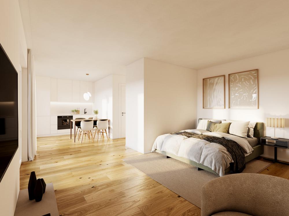 Bild Neubau Eigentumswohnungen Wohnen am Grafenberger Wald: Offene Raumgestaltung