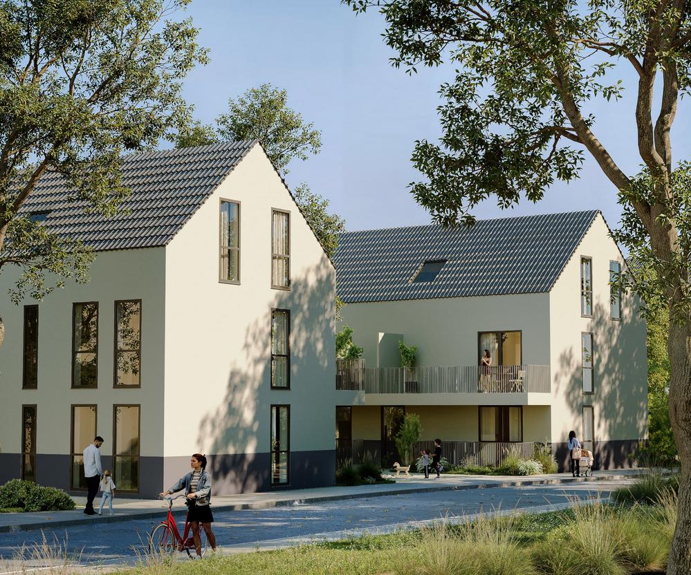 Bild Neubau Eigentumswohnungen Weingartenstraße, Rosbach vor der Höhe: Kleine Wohnanlage umgeben von Grün