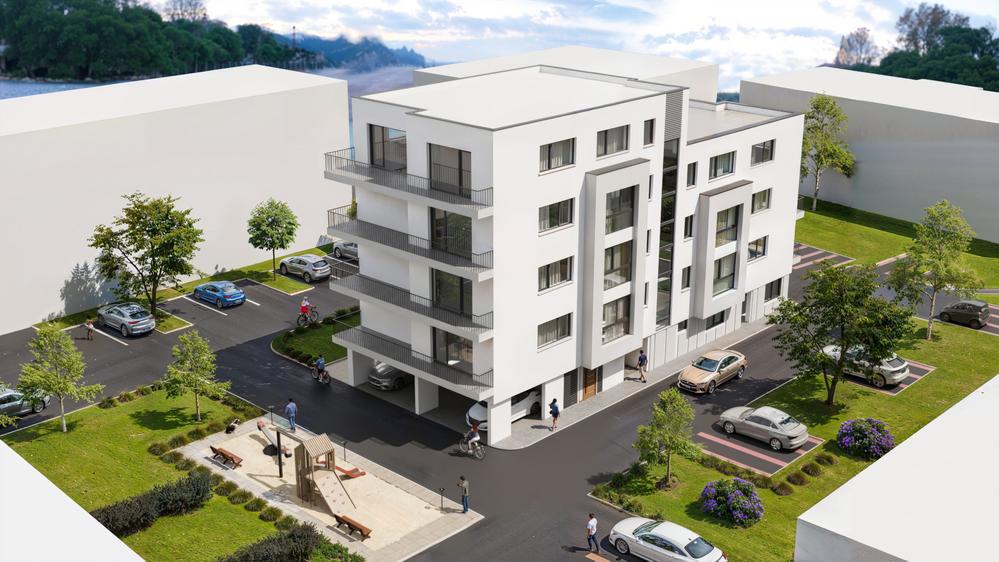 New-build condominiums Eldenaer Straße 60 A Berlin: residential building with parking spaces and playground