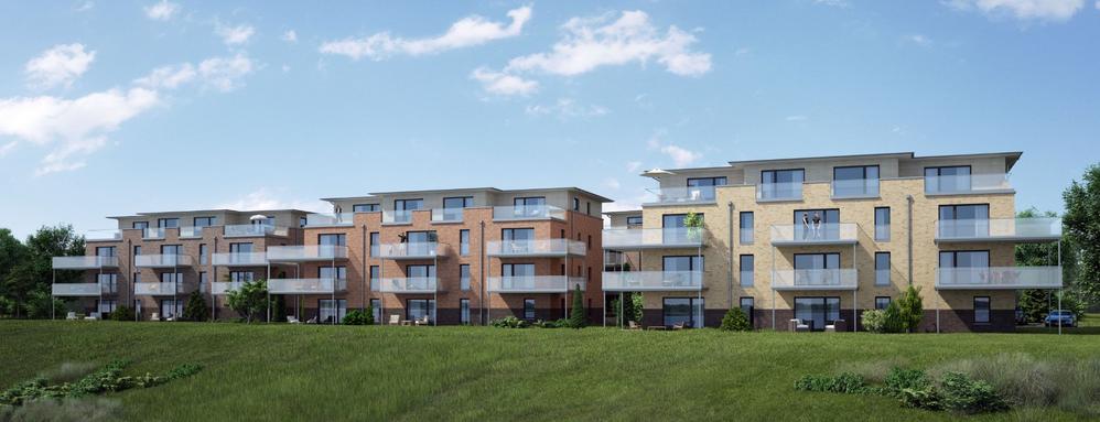 Bild Neubauprojekt Schleiglück Kappeln: Visualisierung von Mehrfamilienhäusern