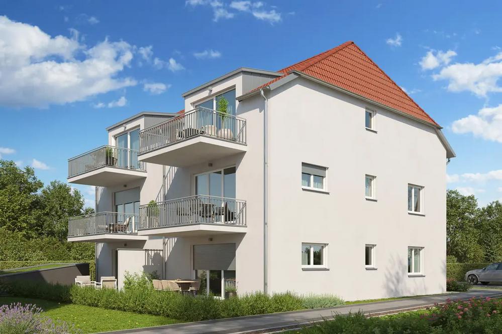 Bild Neubau Eigentumswohnungen Donaustaufer Straße Regensburg: Visualisierung eines Mehrfamilienhauses
