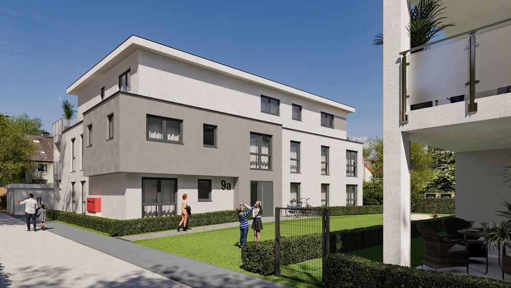 Bild Neubau Eigentumswohnungen Rüggenweg Hattingen: Visualisierung eines Mehrfamilienhauses