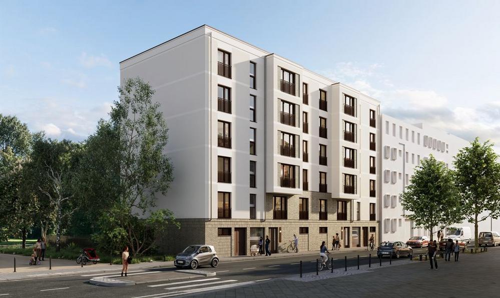 Bild Neubau Eigentumswohnungen Lückstraße Berlin: Visualisierung eines Mehrfamilienhauses