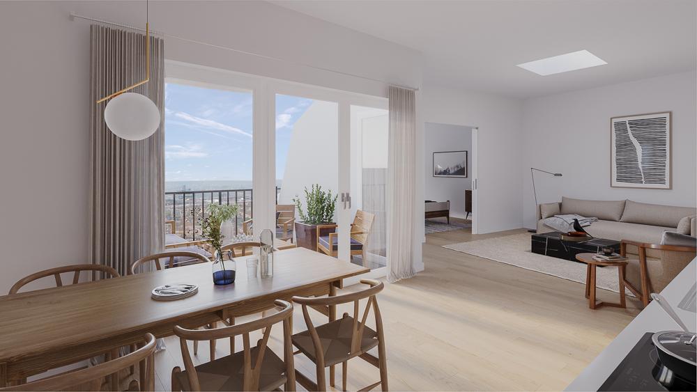 Bild Neubau Eigentumswohnungen Landsberger Allee Berlin: Bild eines hellen Wohnzimmers