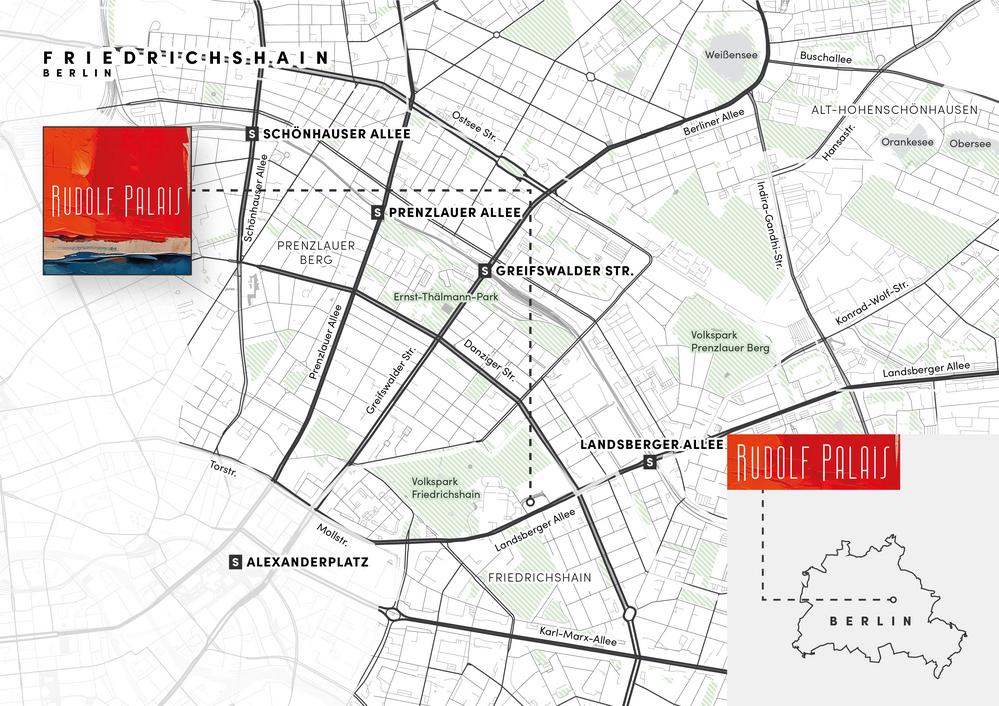 Bild Neubau Eigentumswohnungen Landsberger Allee Berlin: Lagekarte des Objekts